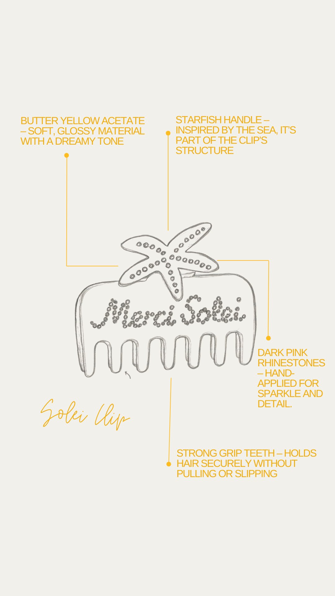Solei Clip · Product design details