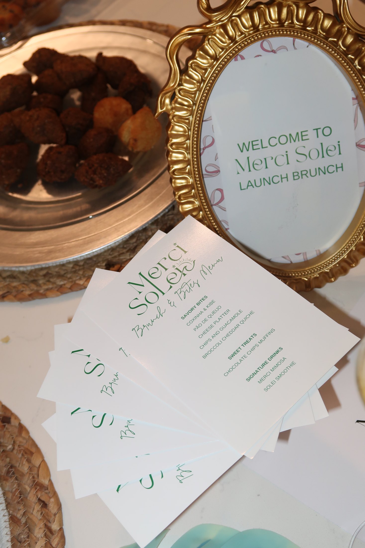 Merci Solei · Welcome to the launch brunch